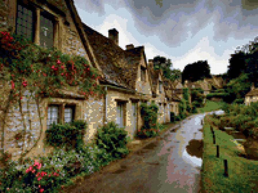 улица цветёт - улица, цветы - предпросмотр