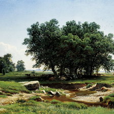 Схема вышивки «shishkin. v teni»