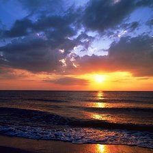 Схема вышивки «закат на море красное»