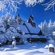 Схема вышивки «зима»