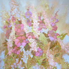 акварельные цветы