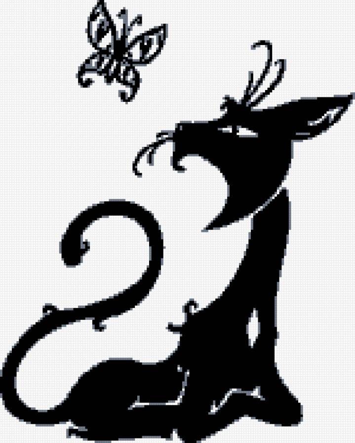 кошечка - бабочка, кошка - предпросмотр