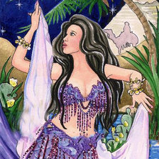 Схема вышивки «русасалка»