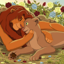 Схема вышивки «Король лев»