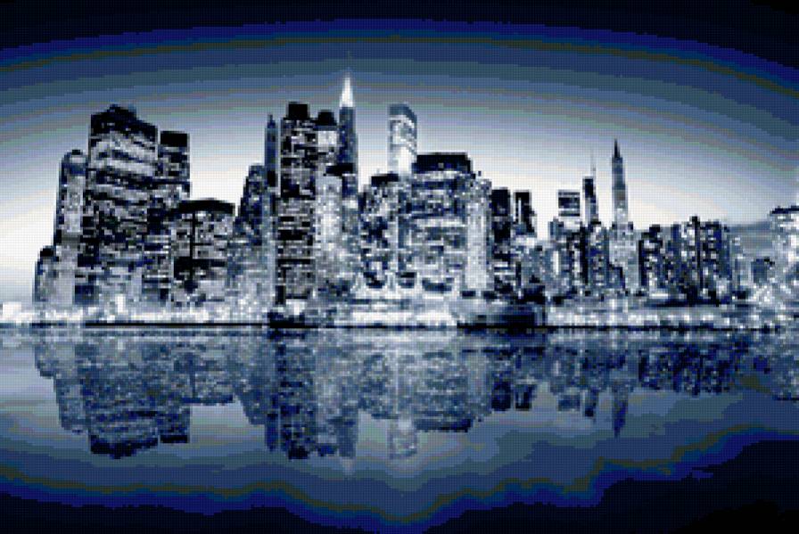 ночной город - город - предпросмотр