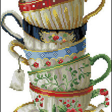 Схема вышивки «Чашки»
