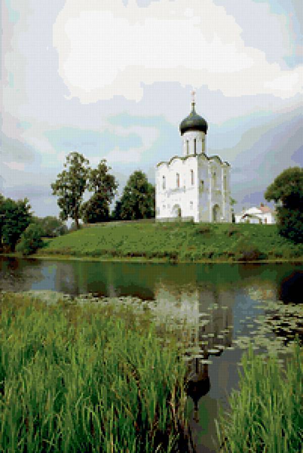 №406740 - церкви, природа, купола, соборы, пейзаж, храмы - предпросмотр