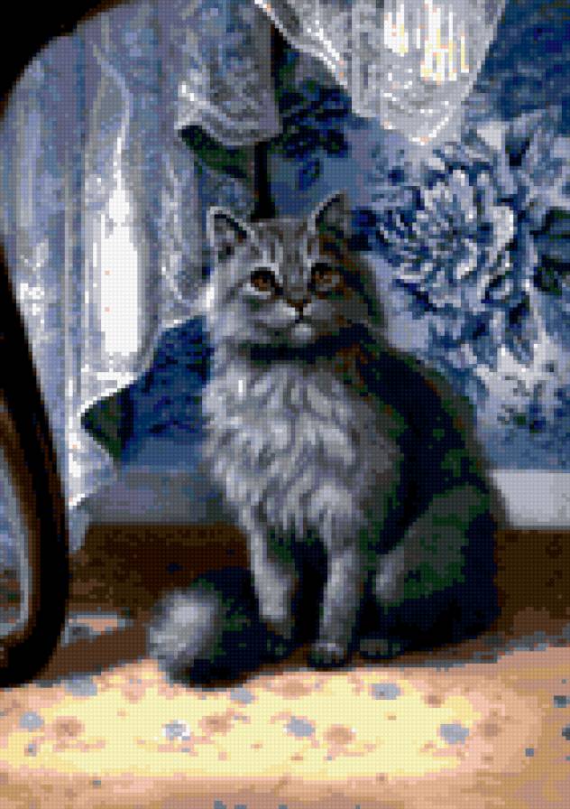 Пушистый котик - животные, кот - предпросмотр