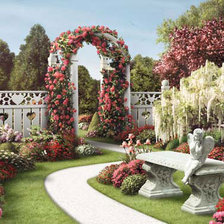 Схема вышивки «волшебный сад»