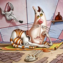 Схема вышивки «Гламурный котик»