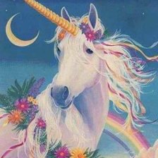 Схема вышивки «Единорог»