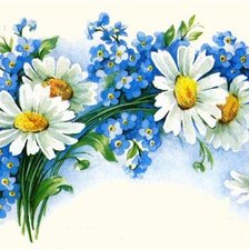 Схема вышивки «простенький букетик»