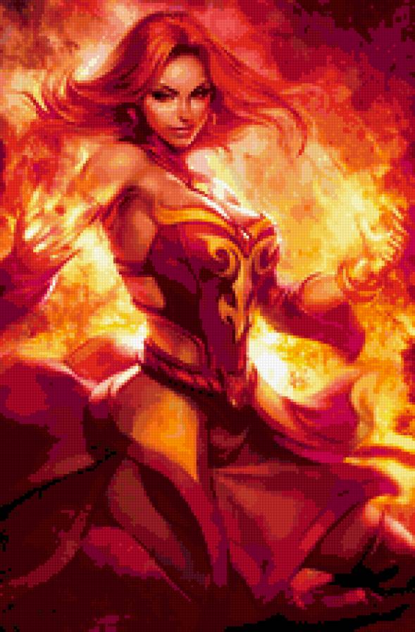 Lina - фэнтези, девушки, маг - предпросмотр