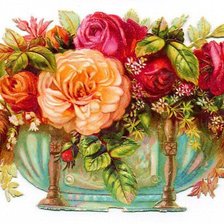 Схема вышивки «цветы»