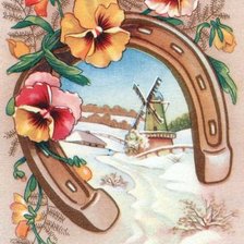 Схема вышивки «подкова счастья»