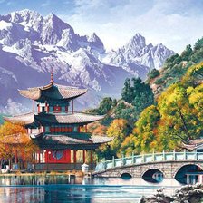 Схема вышивки «Пагода»