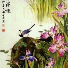 Схема вышивки «Ирисы»