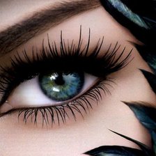 Схема вышивки «Лицо девушки»