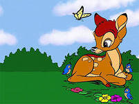 Схема вышивки «олененок»