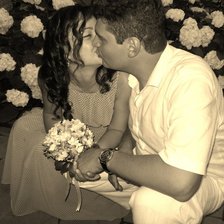 Схема вышивки «Поцелуй»