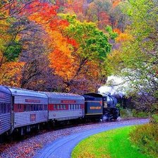 Схема вышивки «Осенний пейзаж»