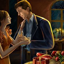 Схема вышивки «Романтический вечер»