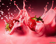 Схема вышивки «клубника в сливках»