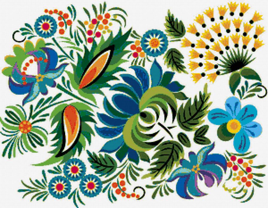 №408440 - скатерть, салфетка, подушка, орнамент, узор, цветы - предпросмотр