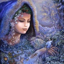 Схема вышивки «зима»