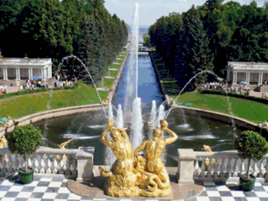 фонтан в петергофе - петергоф, фонтан - предпросмотр