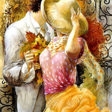 Схема вышивки «Осенний поцелуй»