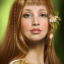 Схема вышивки «девушка»