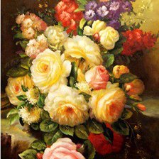 Схема вышивки «розы»