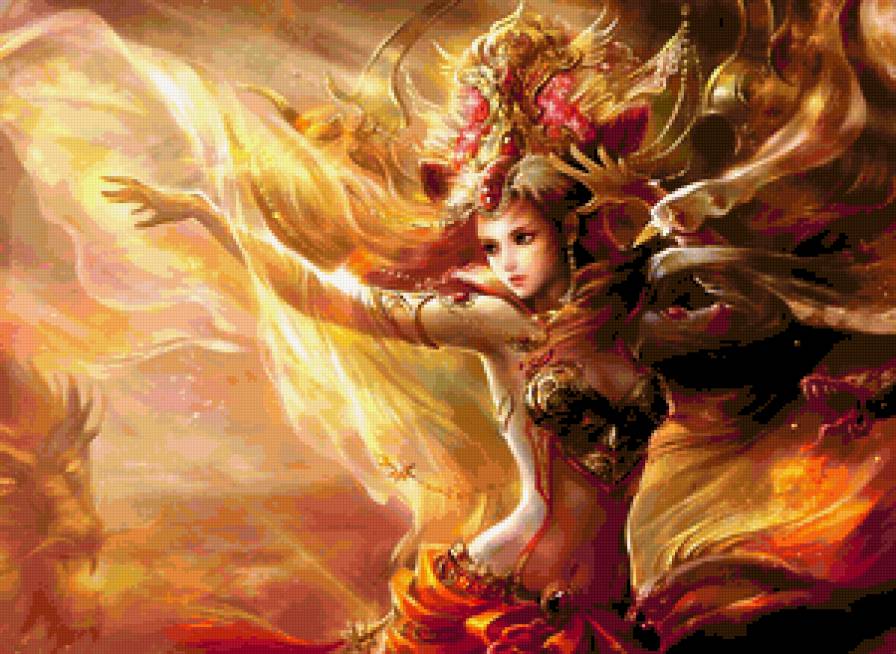 №408819 - красота женщины, живопись, девушка, картины, дети, цветы, фэнтези - предпросмотр