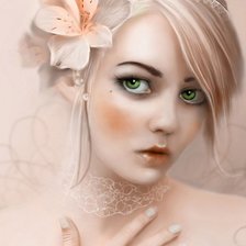 Схема вышивки «девушка»