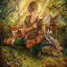 Схема вышивки «лес»