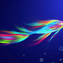 Схема вышивки «Абстрактная рыбка»