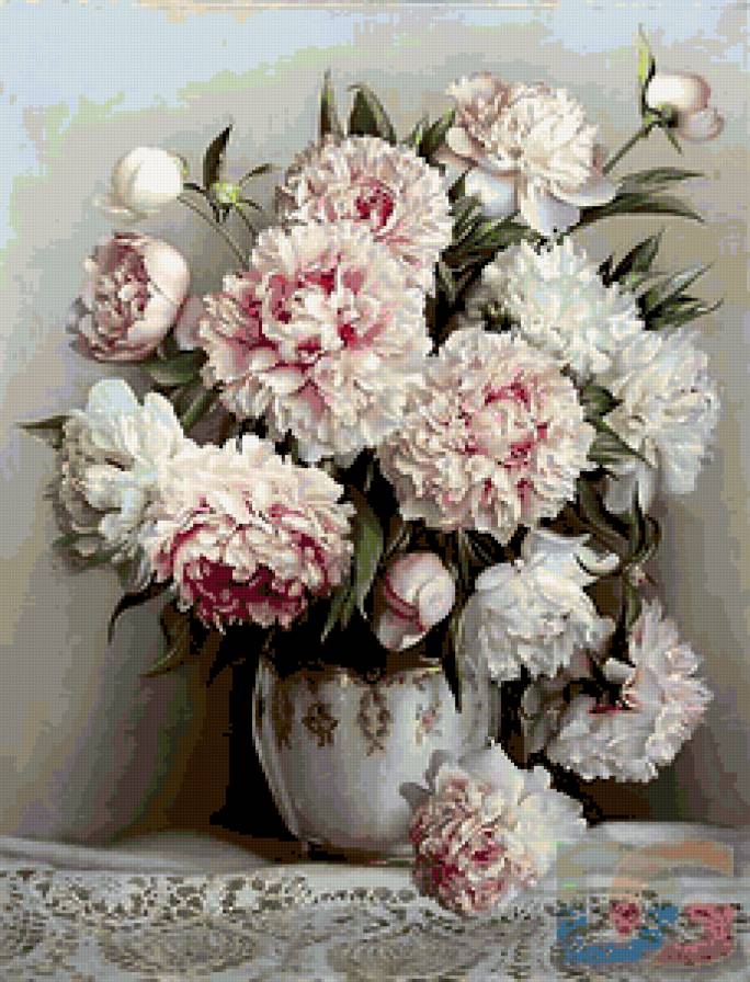 Серия "Букет" - пионы, букет, цветы - предпросмотр