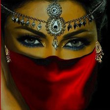 Схема вышивки «Глаза»