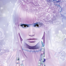 Схема вышивки «девушка»