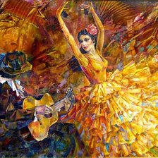 Схема вышивки «Испанский танец»