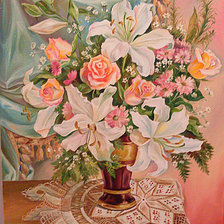 Схема вышивки «лилии-1»