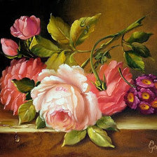 Схема вышивки «роза»