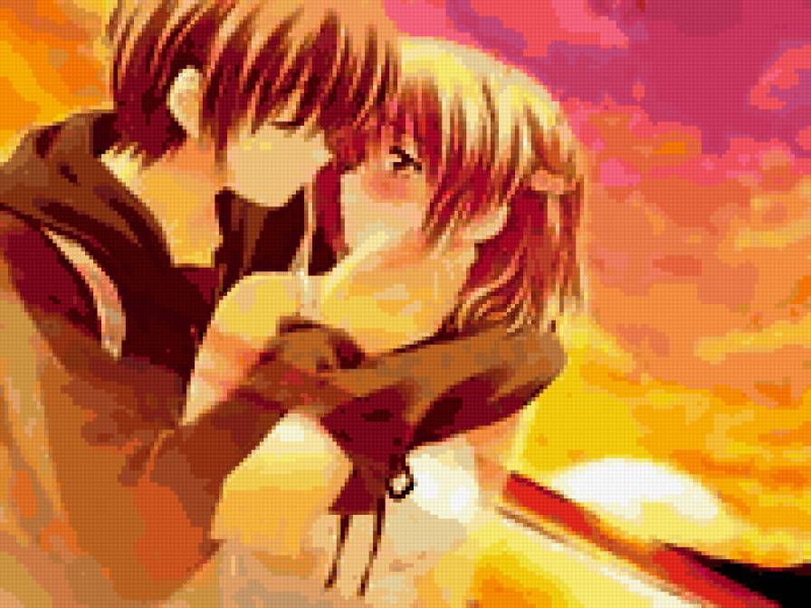 романтика - романтика, влюбленные, аниме - предпросмотр