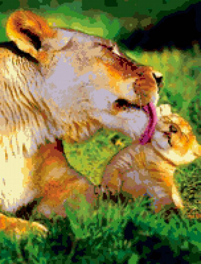 МАМА. - львы, животные, любовь. - предпросмотр