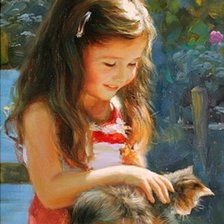 Схема вышивки «Пушистый друг»