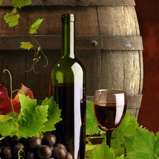 Схема вышивки «Вино»