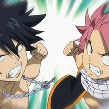 Схема вышивки «Нацу и Грей»