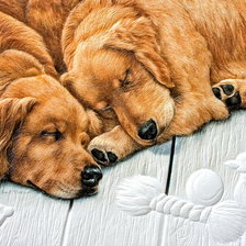 Схема вышивки «два друга»