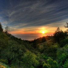 Схема вышивки «Закат»